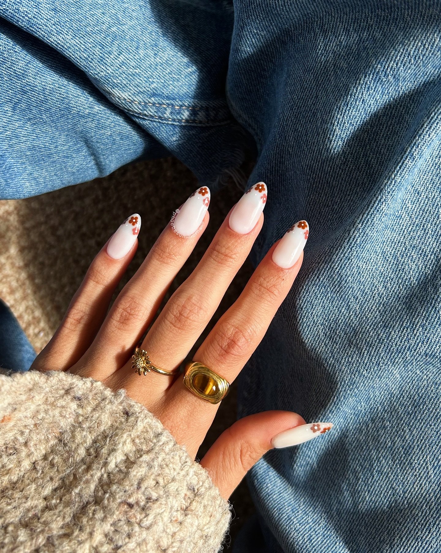 phoebesummernails - fall french tip nails - fall french tip nail ideas