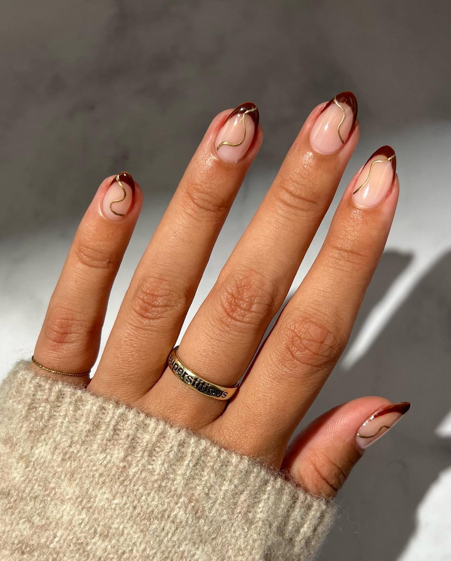 samrosenails - fall french tip nails - fall french tip nail ideas