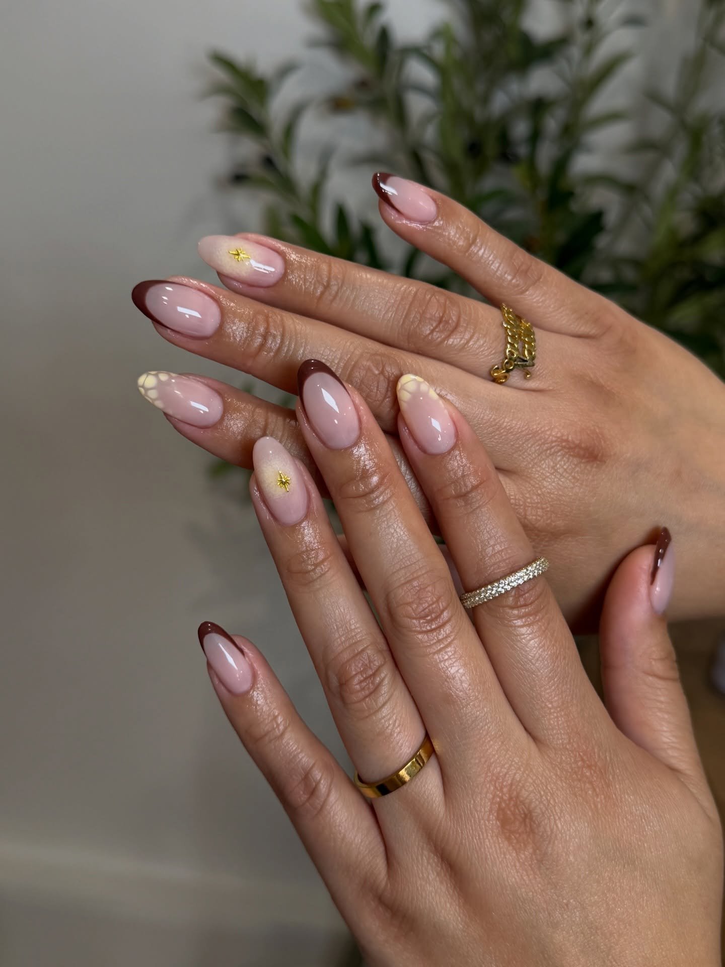scaviar.nails - fall french tip nails - fall french tip nail ideas