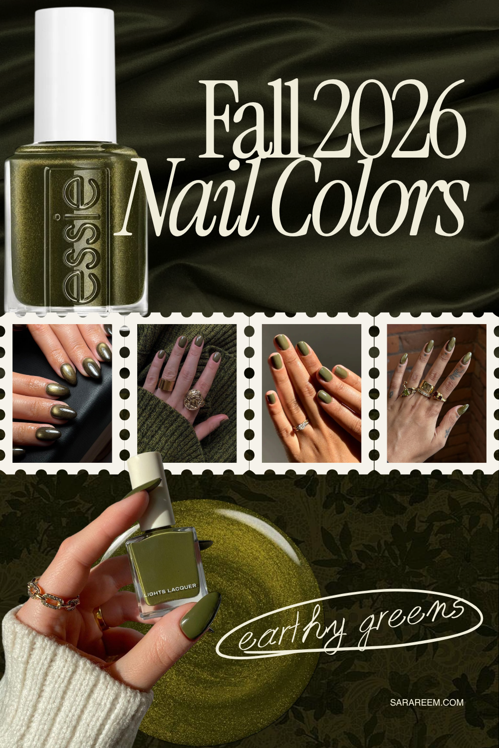 Fall 2026 Nail Colors - Earthy greens