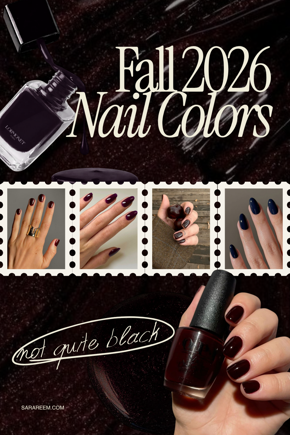 Fall 2026 Nail Colors - Not quite black