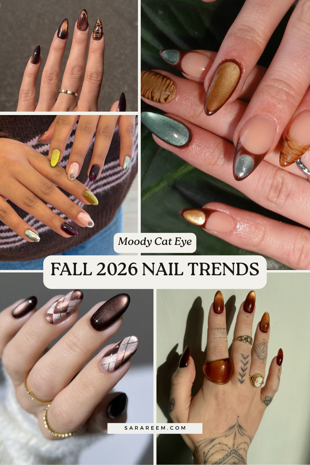 Fall 2026 nail trends - Moody Cat Eye Fall 2026 nail trends - Moody Cat Eye