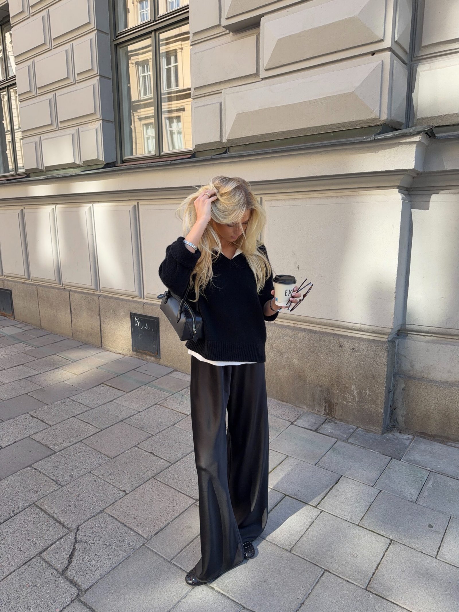 hildasigurdsson - satin pants outfit - 2026 fashion trends