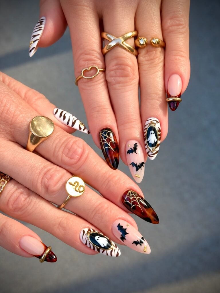 nailedbyq_chicago - halloween nails 2026 - halloween nail ideas nailedbyq_chicago - halloween nails 2026 - halloween nail ideas