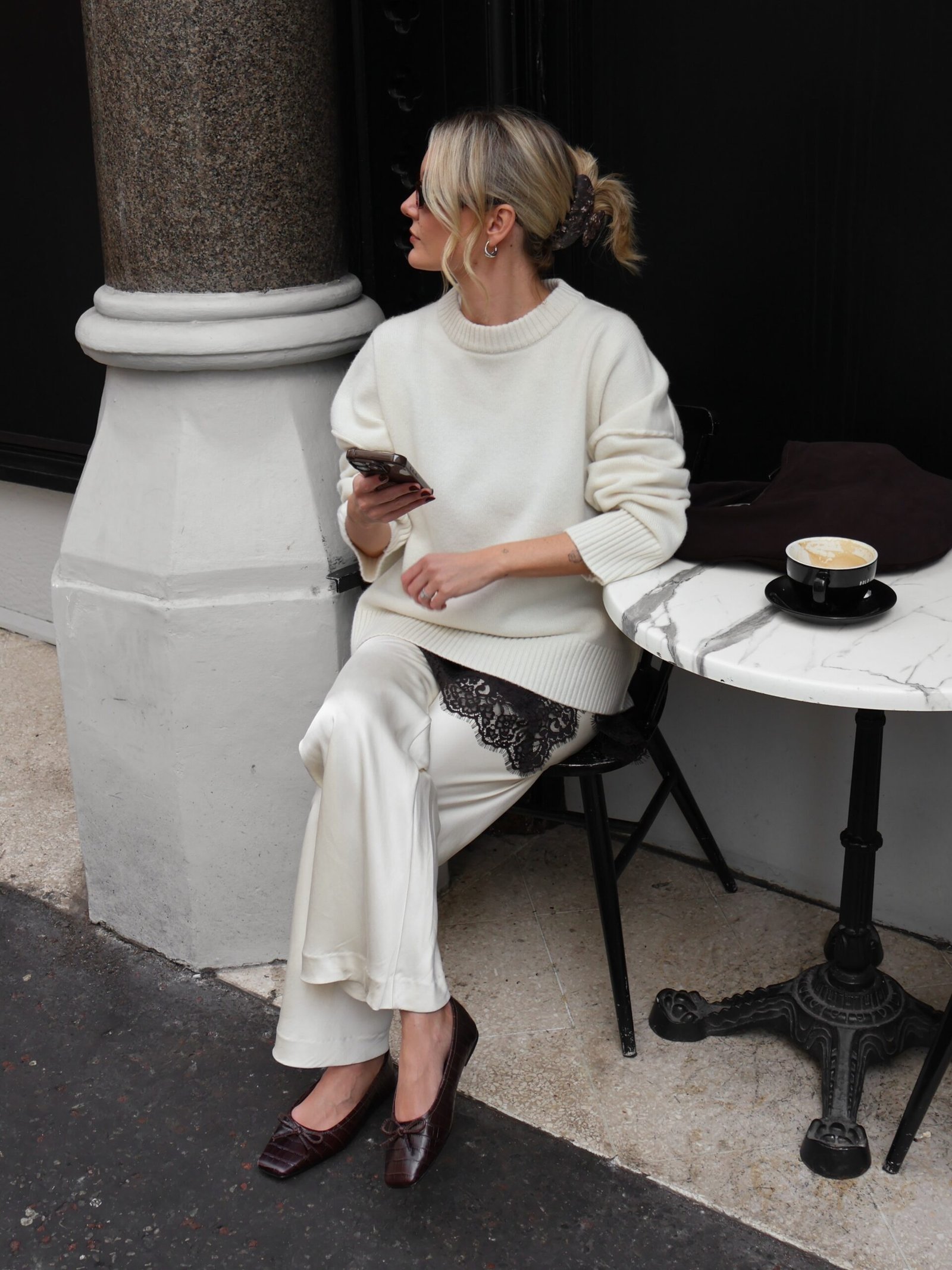 ninaleacaine - satin pants outfit - 2026 fashion trends