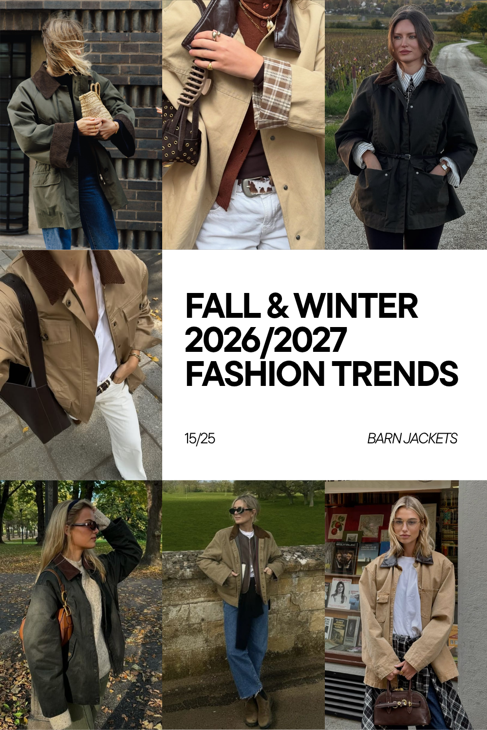 Fall-Winter 2026-2027 Fashion Trends - Barn Jackets Fall-Winter 2026-2027 Fashion Trends - Barn Jackets