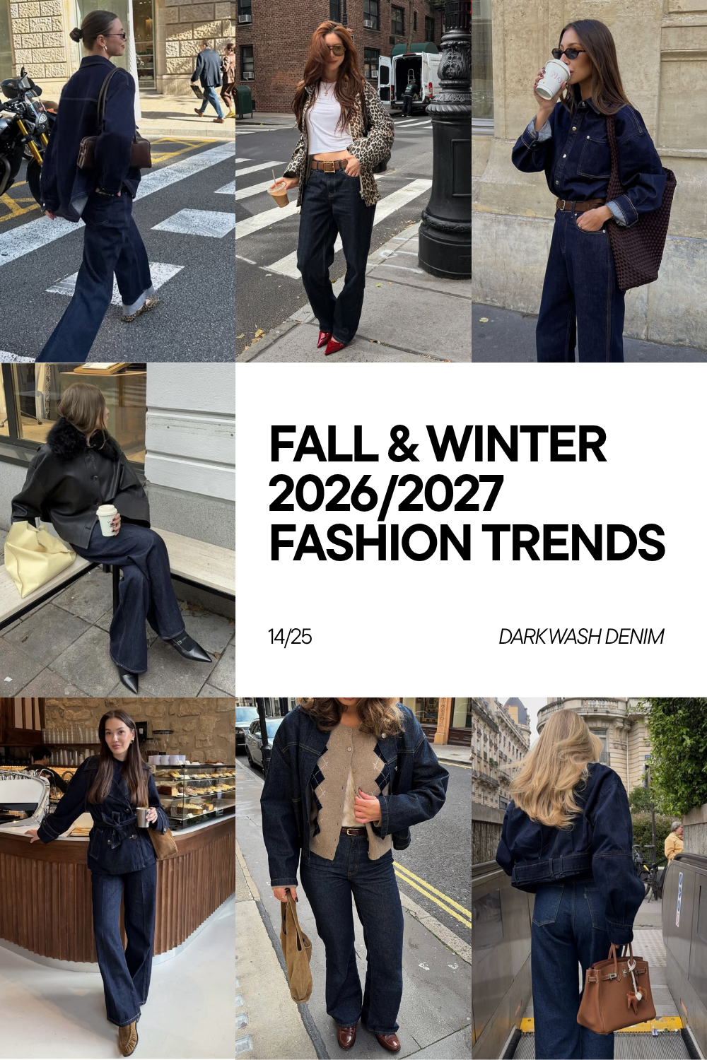 Fall-Winter 2026-2027 Fashion Trends - Dark Wash Denim Fall-Winter 2026-2027 Fashion Trends - Dark Wash Denim