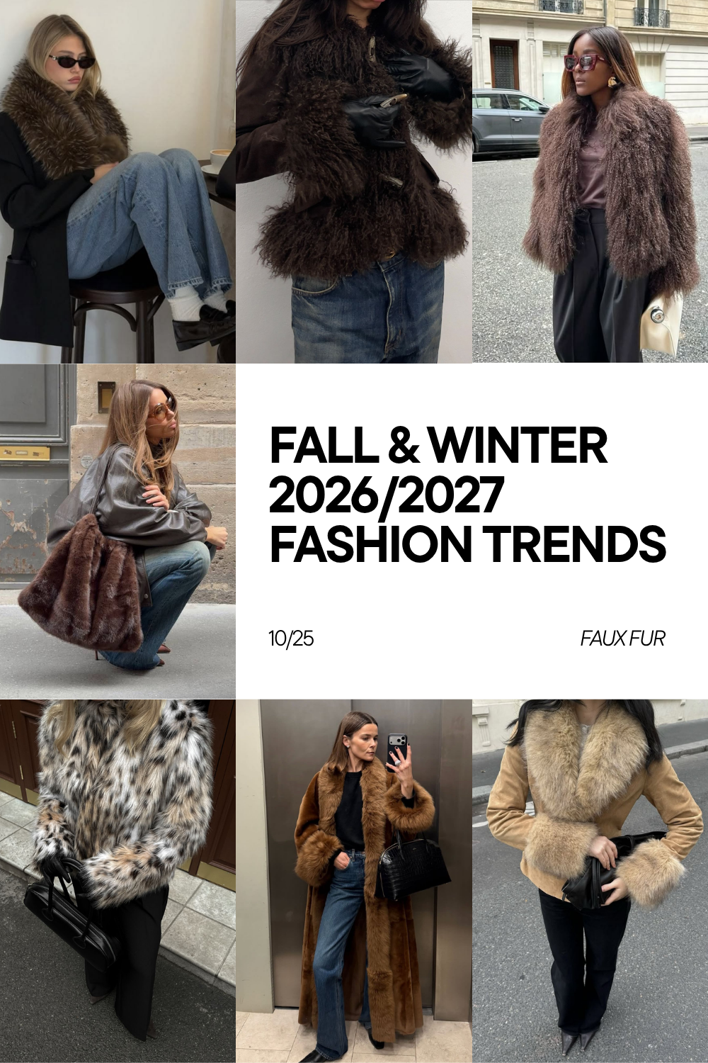 Fall-Winter 2026-2027 Fashion Trends - Faux Fur Fall-Winter 2026-2027 Fashion Trends - Faux Fur