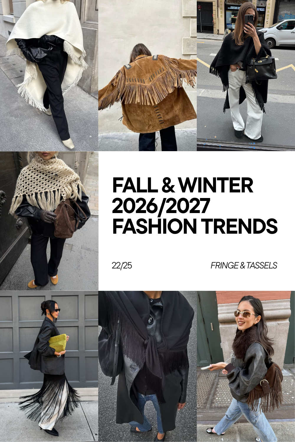 Fall-Winter 2026-2027 Fashion Trends - Fringe & Tassels Fall-Winter 2026-2027 Fashion Trends - Fringe & Tassels