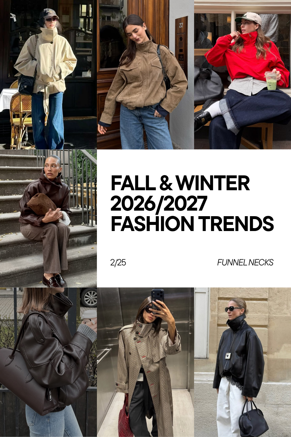 Fall-Winter 2026-2027 Fashion Trends - Funnel Necks Fall-Winter 2026-2027 Fashion Trends - Funnel Necks