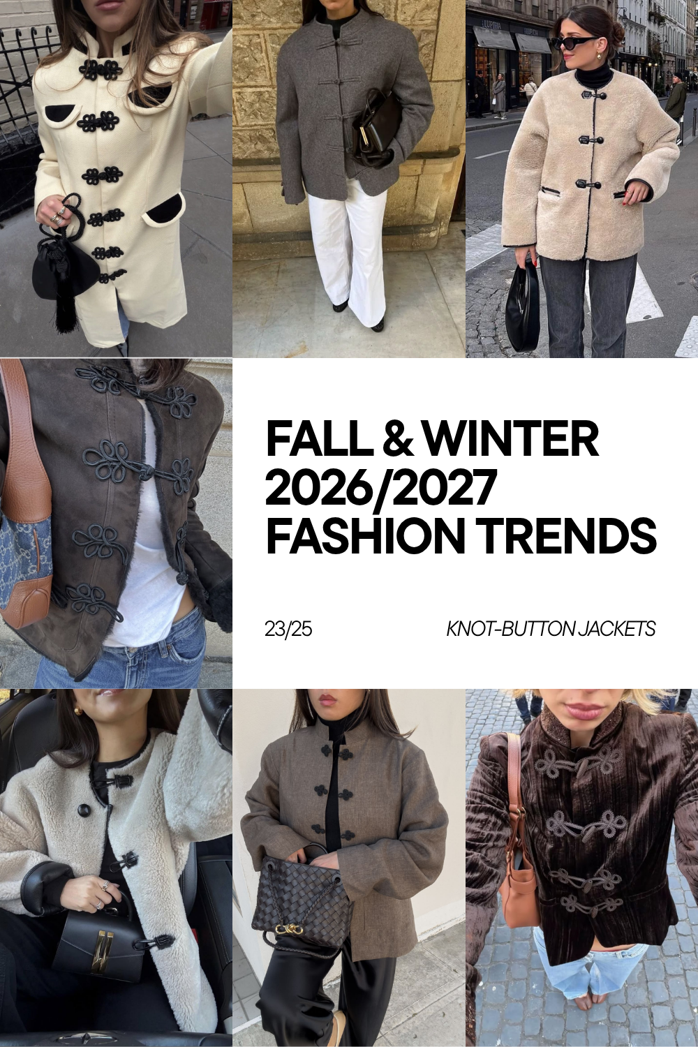Fall-Winter 2026-2027 Fashion Trends - Knot-Button Jackets Fall-Winter 2026-2027 Fashion Trends - Knot-Button Jackets