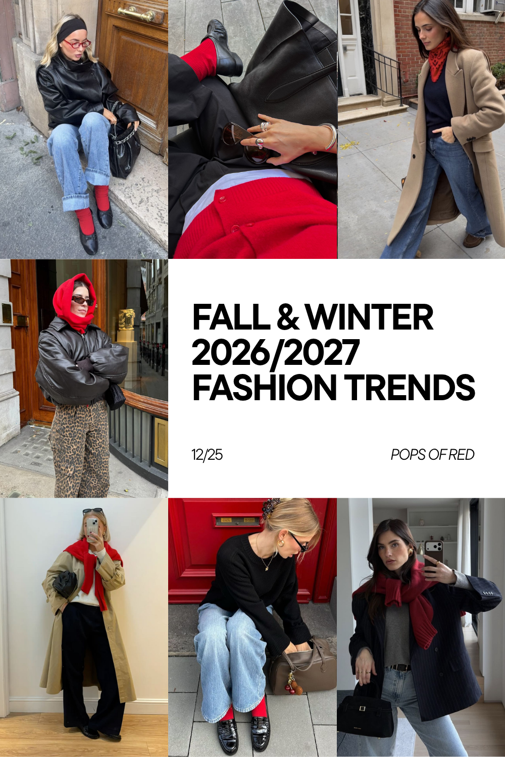 Fall-Winter 2026-2027 Fashion Trends - Pops of Red Fall-Winter 2026-2027 Fashion Trends - Pops of Red