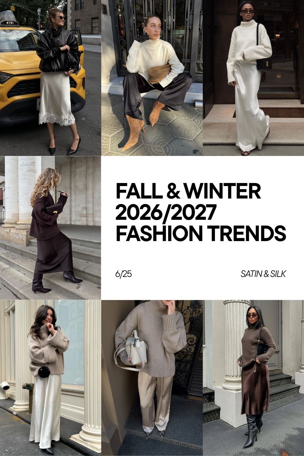 Fall-Winter 2026-2027 Fashion Trends - Satin & Silk Fall-Winter 2026-2027 Fashion Trends - Satin & Silk