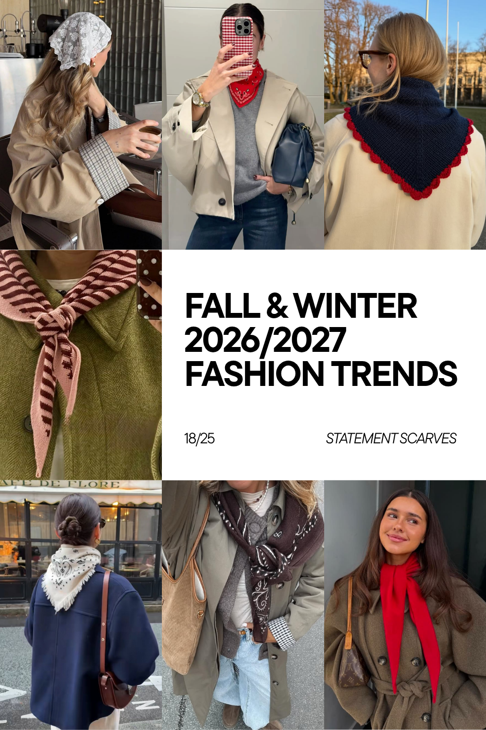 Fall-Winter 2026-2027 Fashion Trends - Statement Scarves Fall-Winter 2026-2027 Fashion Trends - Statement Scarves