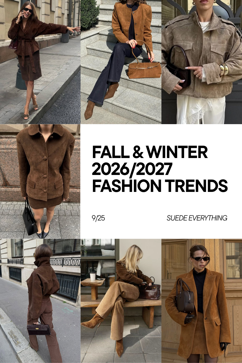 Fall-Winter 2026-2027 Fashion Trends - Suede Everything Fall-Winter 2026-2027 Fashion Trends - Suede Everything