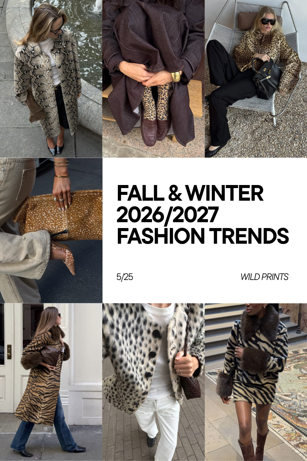 Fall-Winter 2026-2027 Fashion Trends - Wild Prints Fall-Winter 2026-2027 Fashion Trends - Wild Prints