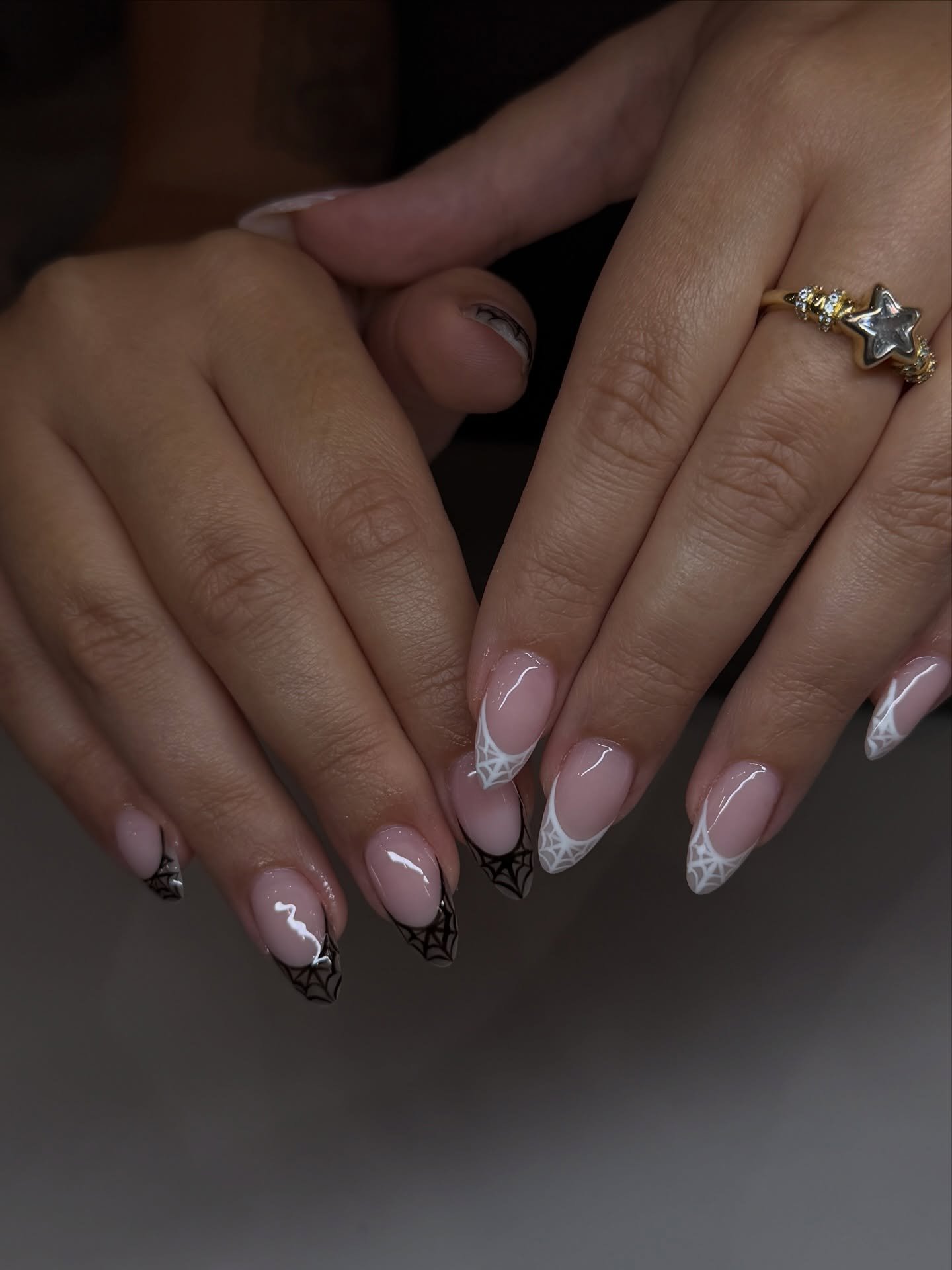 blessed_nailsspa - simple halloween nails - classy halloween nails